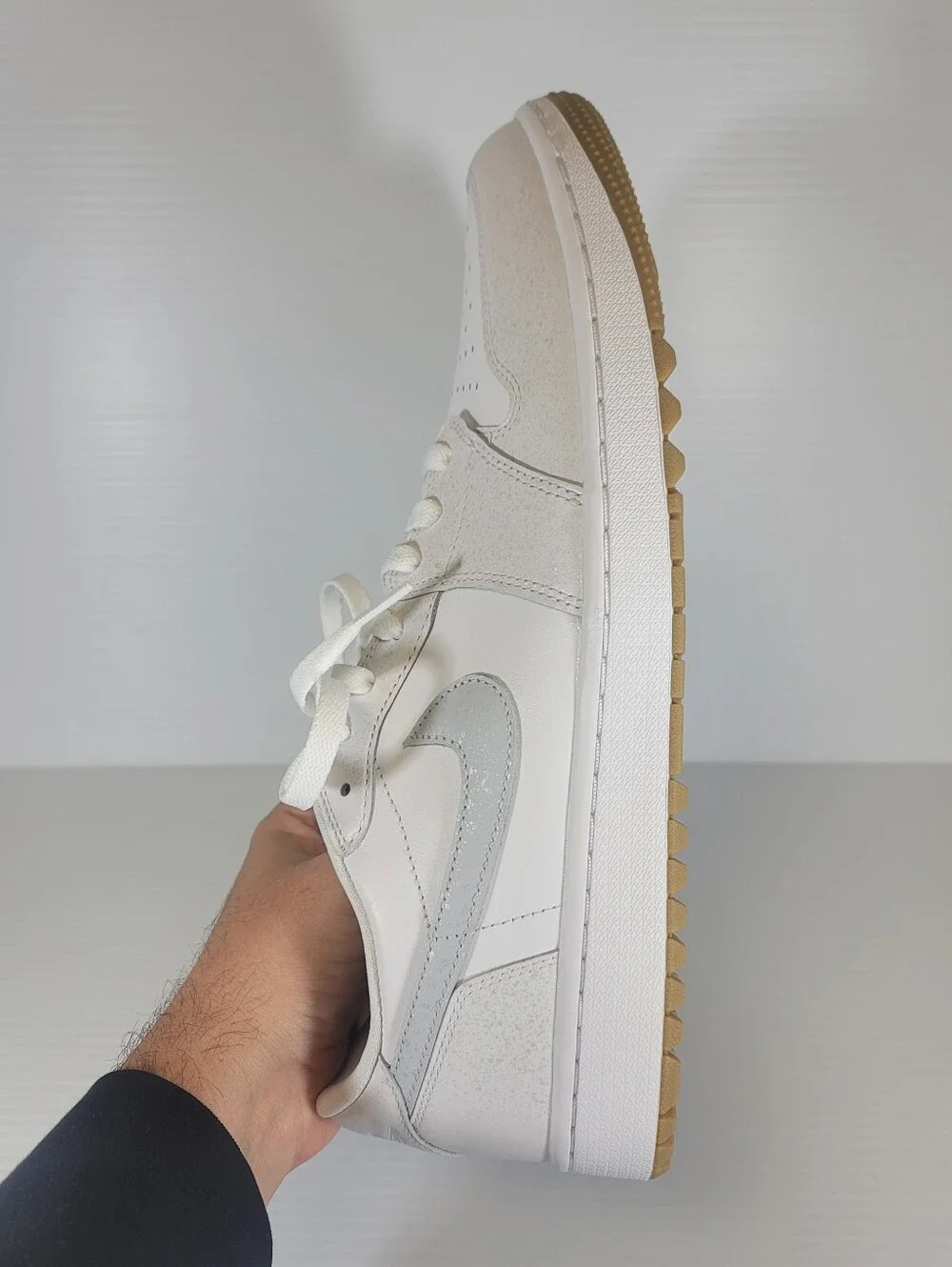 Mens Air Jordan RETRO 1 LOW GOLF White Gum Shoes New DD9315-111